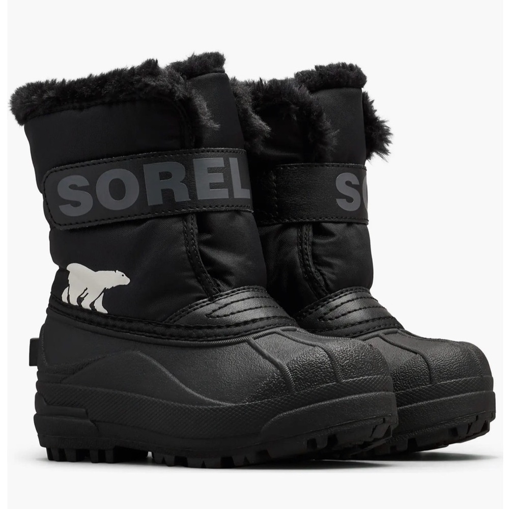 Sorel Black Snow Boots with Fur Lining